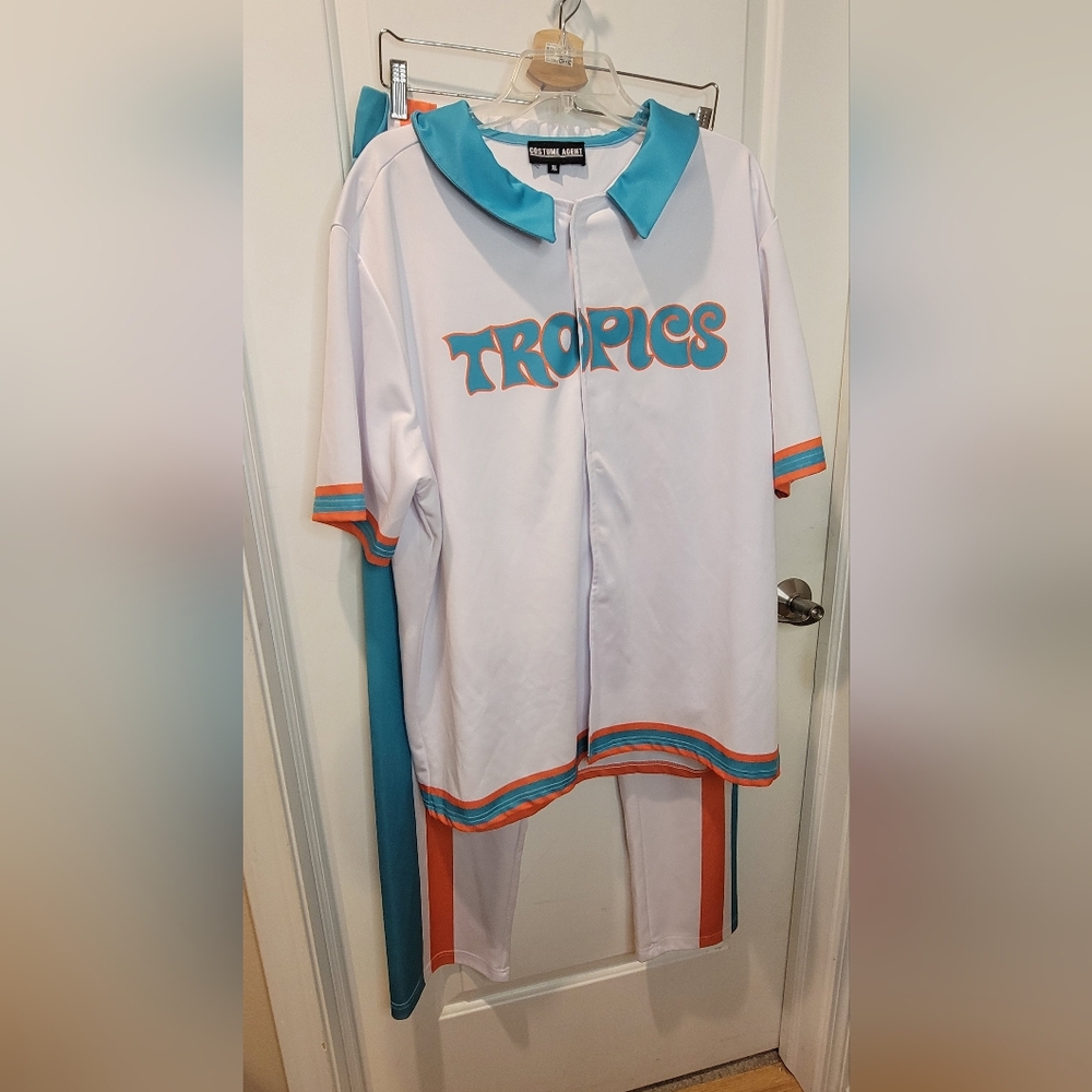 Jackie Moon Flint Tropics Warm-Up Costume Set Halloween Cosplay Outfit Size XL